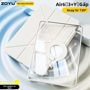 Zoyu(zoyu) | Vỏ iPad Chống Sốc Có Thể Tháo Rời Và Quay 360 Độ Trong Suốt