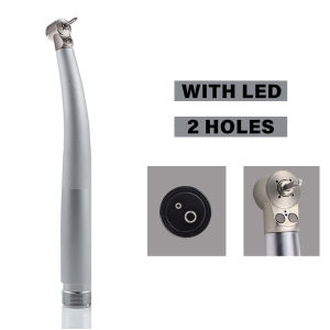 Dental Small Head Double LED Mini Head High Speed Handpiece for Dental Lab Kids Hand Piece Push Button Dentistry Tools
