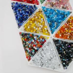 500Pcs 3mm Mixed AB Color Czech Bicone Glass Loose Spacer Beads Crafts for Handmade Crystal Bracelet Earings DIY Jewelry Making