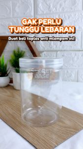 TOPLES JAR 750ML - Toples Tabung / Toples Lebaran Nastar Kue Kering Bumbu Dapur Plastik
