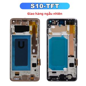 Samsung S10 TFT LCD Display Touch Screen Digitizer Assembly Có Khung Cho SM-G973F/DS G973U G973 Tương Thích Với Samsung