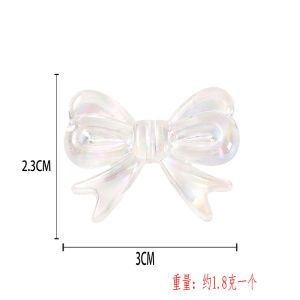 Colorful Resin Hairpin Mobile Phone Case Decorative Butterfly Knot Sash DIY Accessories Transparent Fashion Jewelry Materials