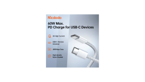 Cáp sạc nhanh USB-C to USB-C 60W CA-5690 dài 1m – Sạc & truyền dữ liệu tốc độ cao - CHÍNH HÃNG