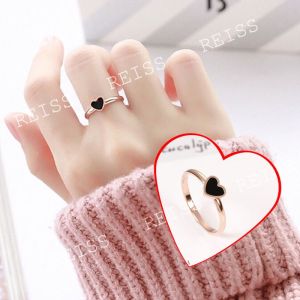 Love Heart Ring Titanium Gold Plated 18k Rose Gold Bulgaxx