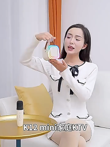 【Product Lab】Dual Microphone Bluetooth Speaker Portable Karaoke Mini Rechargeable Wireless Outdoor Family KTV