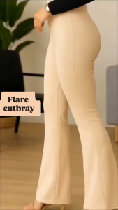 Flare Pants - Higwaist Flare Pants - Celana Kulot Semi Cutbray Wanita