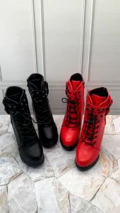 Sepatu Boots High Block Fashion Korea BO9096