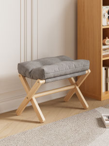 ที่วางเท้าแบบพับได้สำหรับสำนักงาน/โซฟา/ม้านั่งปรับเอน/แผ่นรองเท้าแบบพับได้ สไตล์โมเดิร์นมินิมอล โครงสร้างไม้จริง ไม่สามารถปรับแต่งได้