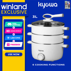 Kyowa by Winland 3L 6-in-1 Function Multi-Cooker w/ 2 Layer Stainless Steel Steamer Tray KW-3804