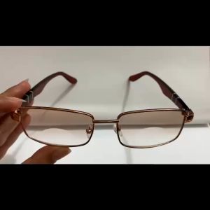 DISKON MURAH – Kacamata 2 fungsi lensa atas normal dan bawah plus ukuran +1.00 sampai +3.00 full bingkai kotak tebal coklat lensa coklat anti uv debu cocok untuk pria wanita