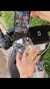 Semi‑sealed Waterproof Phone Bag Universal Transparent Cycling Protector Case Rain & water resistant phone bag