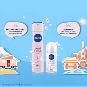 NIVEA Deodorant Spray 150ml | Men | Women | Extra Brightening | Black & White Invisible | Happy Shave | Cool Kick | BPOM
