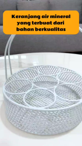 Yen Tempat Air Mineral Gelas Keranjang Bulat 7 Lubang 12 Lubang