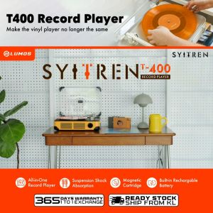 Syitren T400 Record Player with All-in-One Record & Bulit-in Re chargable Battery