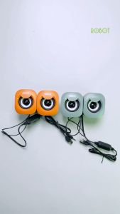 ROBOT Speaker USB RS180 Multimedia Portable / Speaker Music Mini for Gaming Computer Laptop etc Original - Garansi Resmi 1 Tahun
