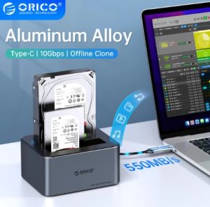 ORICO เครื่องมือการรักษาแอฟแอล Clone 2 สำหรับ Hdd/SSD ใหม่/สั่ง ประเภท Type-C และเป็น 10Gbps สำหรับ PC 2.5/3.5