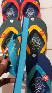 NEW Sandal Anak Cowok Spiderman Bahan Karet Tebal Empuk