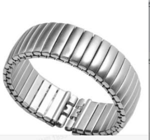 Stainless Steel Elastic Spring Watch Band for Swatch Middle-aged And Elderly Adjustable Wristband Medium Thickness Convex Interface