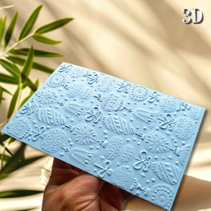 A set of Christmas embossed folders with "pattern design full of festive atmosphere" 3D texture pattern background plastic man