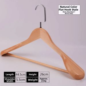 TONGGUMO | Retro Wide Shoulder Traceless Wooden Suit Hanger
