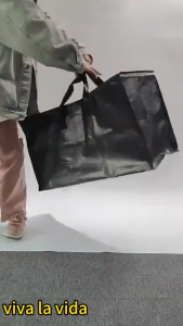 Extra Large Heavy Duty PE Moving Bag Anti-corrosion Storage Tote For Clothing Travel Moving Supplies