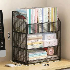 MINGZHIYIFAN | Mobile Book Bag and Storage Shelf Cart