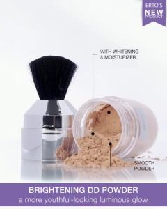 Ertos Brightening DD Powder netto 20 gr Ertos Original BPOM - Bedak tabur pemutih/ pencerah wajah & menyerap minyak wajah berlebih