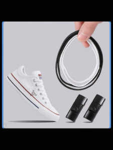 LINGMIAO | Easy Use No-Tie White Multi-Use Anti-Slip Non-Pilling Shoe Laces