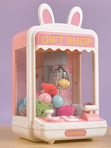 【SG Stock】Childrens small home puzzle toy automatic egg twisting game machine DollCatcher Prize Claw