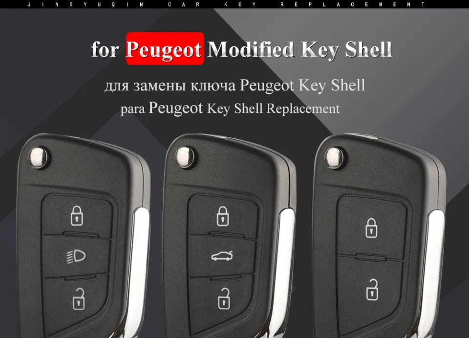 Flip Key Remote Housing Shell For Peugeot 307 308 207 407 3008 – CE0523 – Made In France