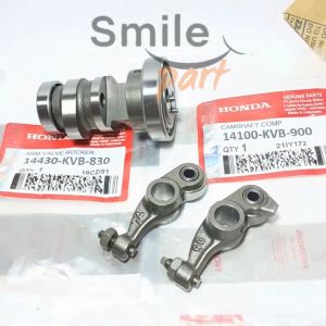 Noken As Camshaft Vario 110 Old CW Techno CBS Karbu KVB Honda + Platuk Klep Set Rocker Arm Penggerak