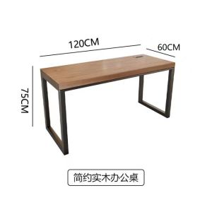Industrial Style Solid Wood Four Or Six-Person Office Long Table Screen Station Staff Table Staff Computer Desk Combination