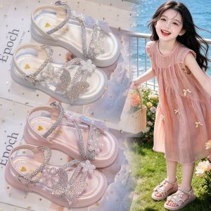 JIFANPAUL | Stylish Crystal Soft Bottom Girls Sandals