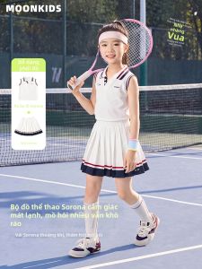 Moonkids | Bộ Váy Thể Thao Không Tay Hút Ẩm Cho Bé Gái