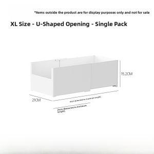 Kitchen Cabinet Storage Box Drawer Style Deep Cabinet Organizer Desk Top Mess Sorter Right Angle Design Pull out Style Basket