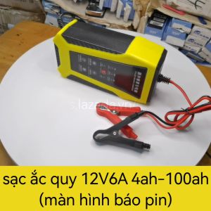 Sạc bình ắc quy ô tô xe máy 12v2A 2ah-20ah 12v6A 4Ah - 100Ah tự ngắt khi đầy chức năng bảo dưỡng phục hồi ắc quy bằng khử sunfat
