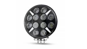 7" 9" Round Off Road Light LED Driving Truck Work Spotlight Headlight White Flash Turn signal light Yellow 12-24V