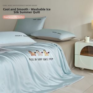 NAIYOUCHENG | Machine Washable Silky Summer Cool Quilt Set