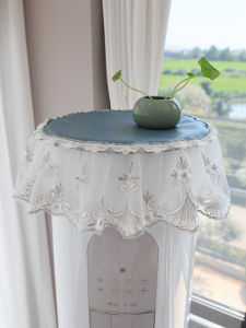 Vỏ Máy Điều Hòa Tròn Phong Cách Bắc Âu Ren Máy Tủ Hình Trụ Dọc Tương Thích Với Vỏ Chống Bụi Ge Midea