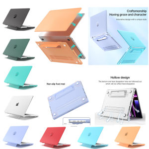 For Apple Macbook Air 13 inch 13.6 inch 15.3 inch M1 M2 A1932 A2179 A2337 A2681 A2941 2018 2019 2020 2022 2023 Laptop Business Portable Shockproof Slim Case Shrink Bracket Heat Dissipation Hole Cover