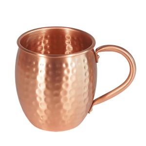Ly Đồng Nguyên Chất 500ml 100% 17oz Kiểu Dáng Moscow Mule Dùng Uống Cocktail Bia Sữa Có Tay Cầm