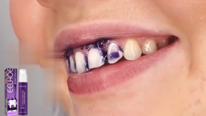 EELHOE V34 Purple Toothpaste for correcting yellow teeth removing coffee tea and smoke stains brightening teeth freshening breath and gently protecting enamel 50ml