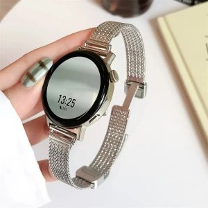 Dây Đeo Đồng Hồ Thông Minh Bằng Kim Loại Cao Cấp Từ Tính Dành Cho Samsung Galaxy Watch 7 6 5 Pro Active2 Gear S3 Huawei Watch GT2/3 20/22mm Chất Liệu Thép Không Gỉ