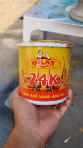 Sơn Chậu Nước Nhũ Vàng Ánh Kim 24k Hạt Nhỏ [ Ánh Kim Lấp Lánh ]