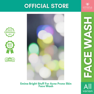 Emina Bright Stuff Acne Prone Face Wash 100ml / 50ml | Sabun Wajah Berjerawat & Kusam Remaja