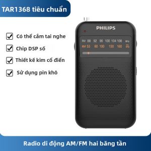 Philips | Đài Phát Thanh Di Động Mini Dễ Dùng Cho Người Cao Tuổi