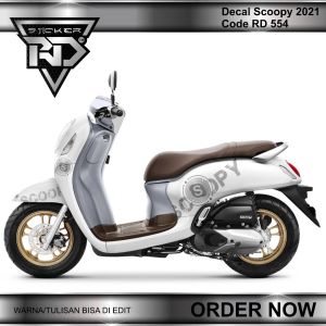 Decal sticker scoopy simple 2021