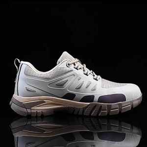 SAFETY SHOES Low-Cut Anti smashing anti puncture wear-resistant insulation 6KV construction site mens factory work shoes - TG66 (Grey)