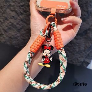 สร้อยข้อมือโทรศัพท์แบบสั้นลายการ์ตูนมิกกี้เมซ์มินิ สร้อยคอโทรศัพท์แบบยูนิเซ็กซ์ สายสะพายกระเป๋า หัวเข็มขัด สายรัดข้อมือ สายรัดข้อมือสำหรับผู้หญิง