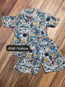 Setelan Anak One Set Anak Perempuan Dan Laki-Laki Bahan Rayon Viscose Import Super Adem Bisa COD Mulai Umur 1 Tahun Sampai 7 Tahun